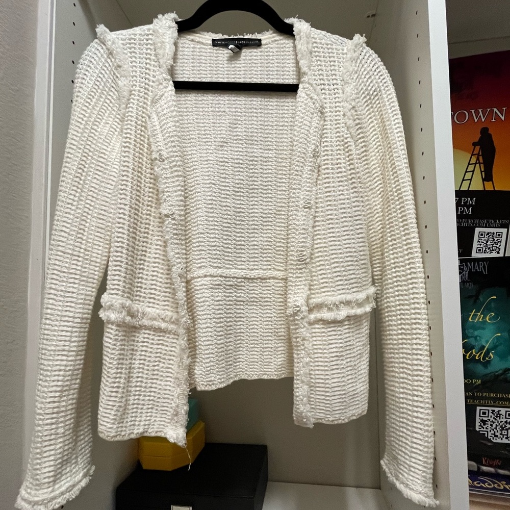 Size XS White House Black Market White Blazer